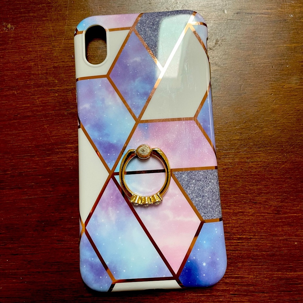 iPhone XR case with ring holder